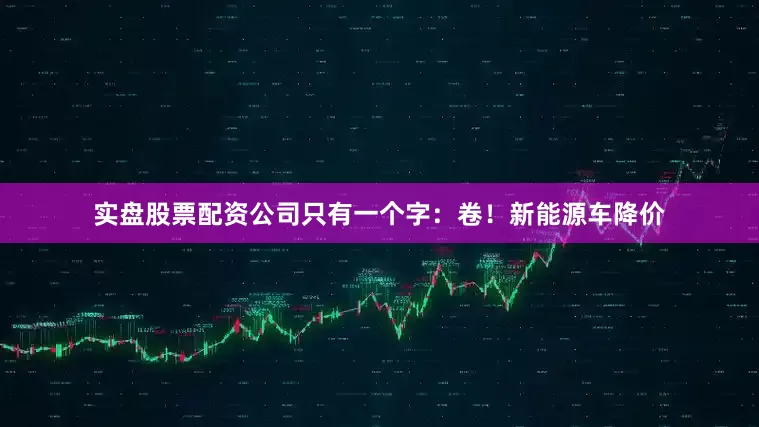 实盘股票配资公司只有一个字：卷！新能源车降价