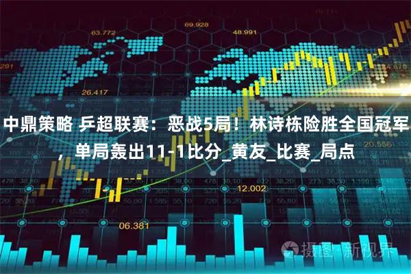 中鼎策略 乒超联赛：恶战5局！林诗栋险胜全国冠军，单局轰出11-1比分_黄友_比赛_局点